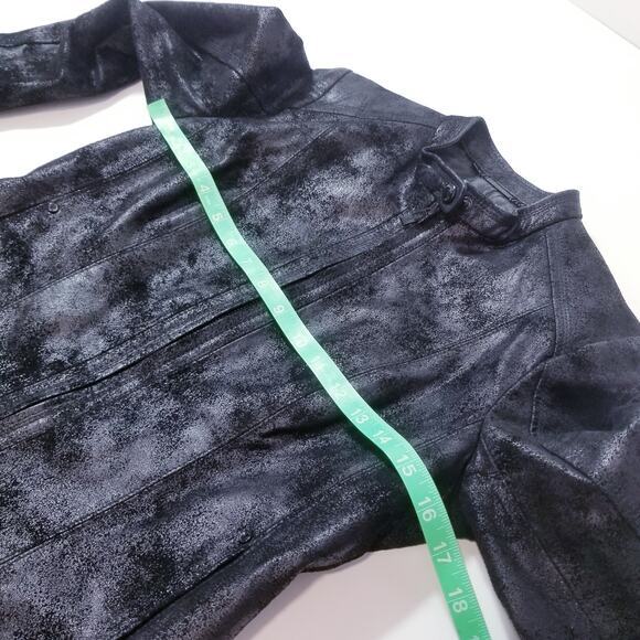 Calvin Klein Leather Moto Jacket - Picture 6 of 12